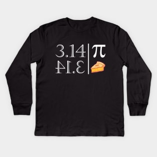 Pi Backwards is Pie d Kids Long Sleeve T-Shirt